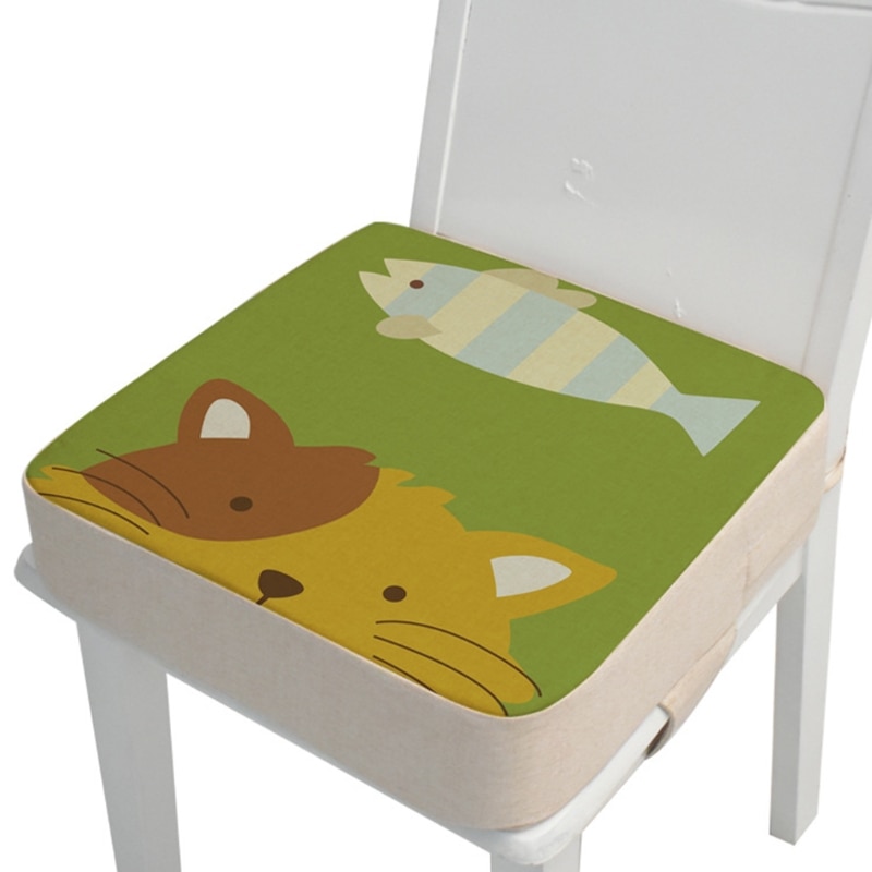 40x40x10cm Child Toddler Cartoon Animal High Chair Seat Booster Increase Cushion